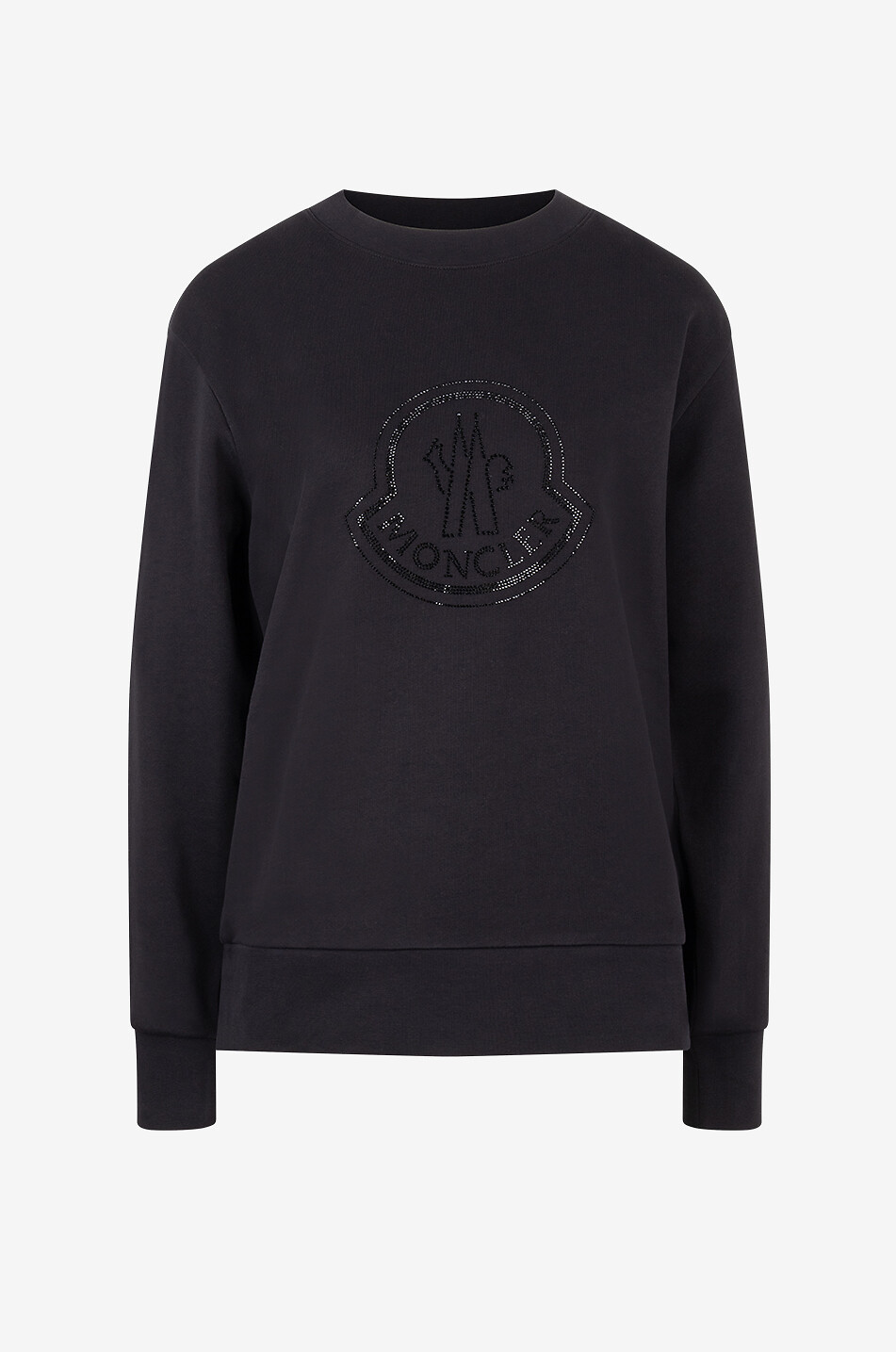 Weites Rundhals-Sweatshirt mit Kristall-Logo