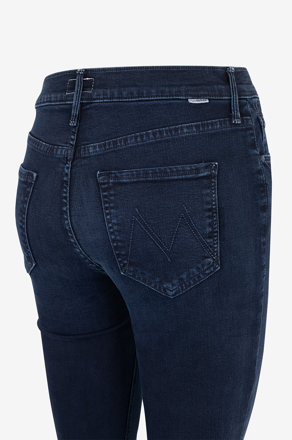 MOTHER Jean slim en coton The Mid Rise Dazzler Ankle Femme BLEU 3