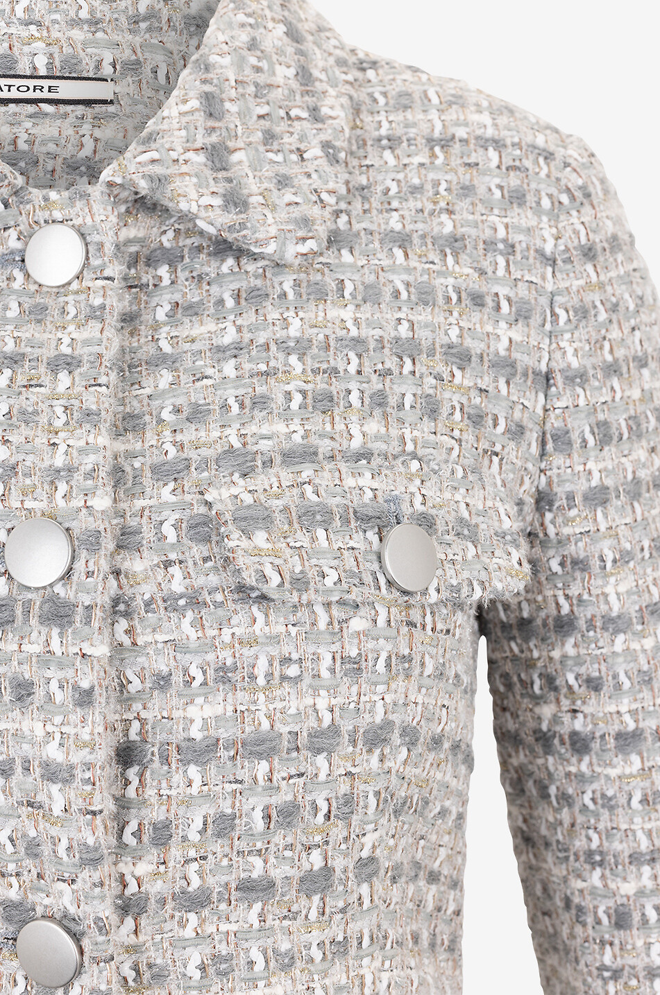 Kurze Kostümjacke aus Tweed India