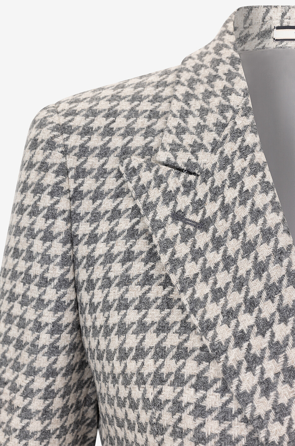 Zweireihiger Hahnentritt-Blazer aus Schurwolle und Kaschmir J-Parigi