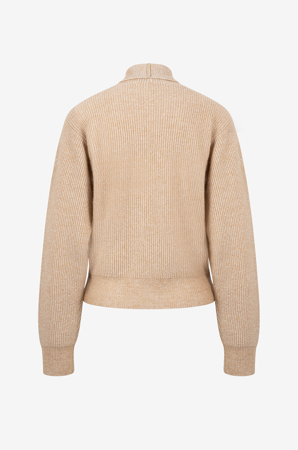 FABIANA FILIPPI Pull boxy chiné à col roulé en mohair mélangé Femme CAMEL 2