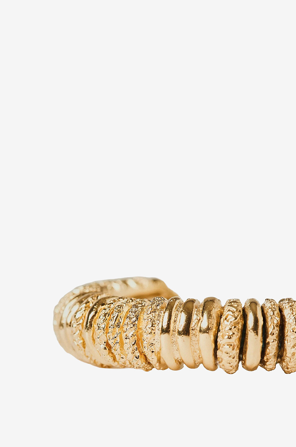 PAOLA SIGHINOLFI Texturierter goldener Armreif Capital Damen GOLDEN 6