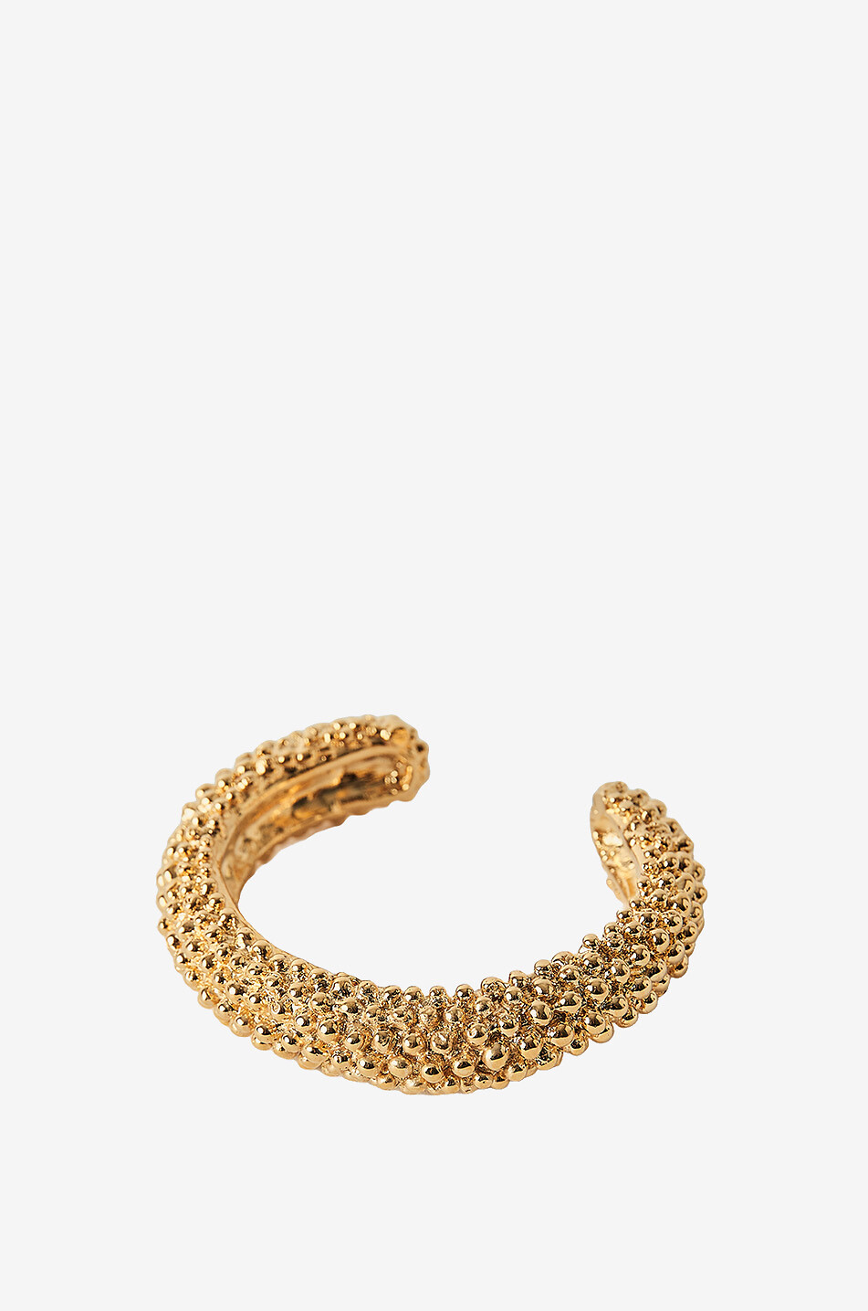 Texturierter goldener Armreif Royal