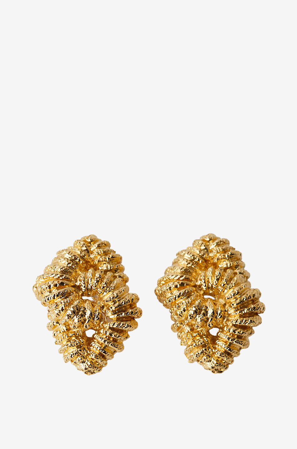 PAOLA SIGHINOLFI Loto gold-tone stud earrings Women GOLDEN 1