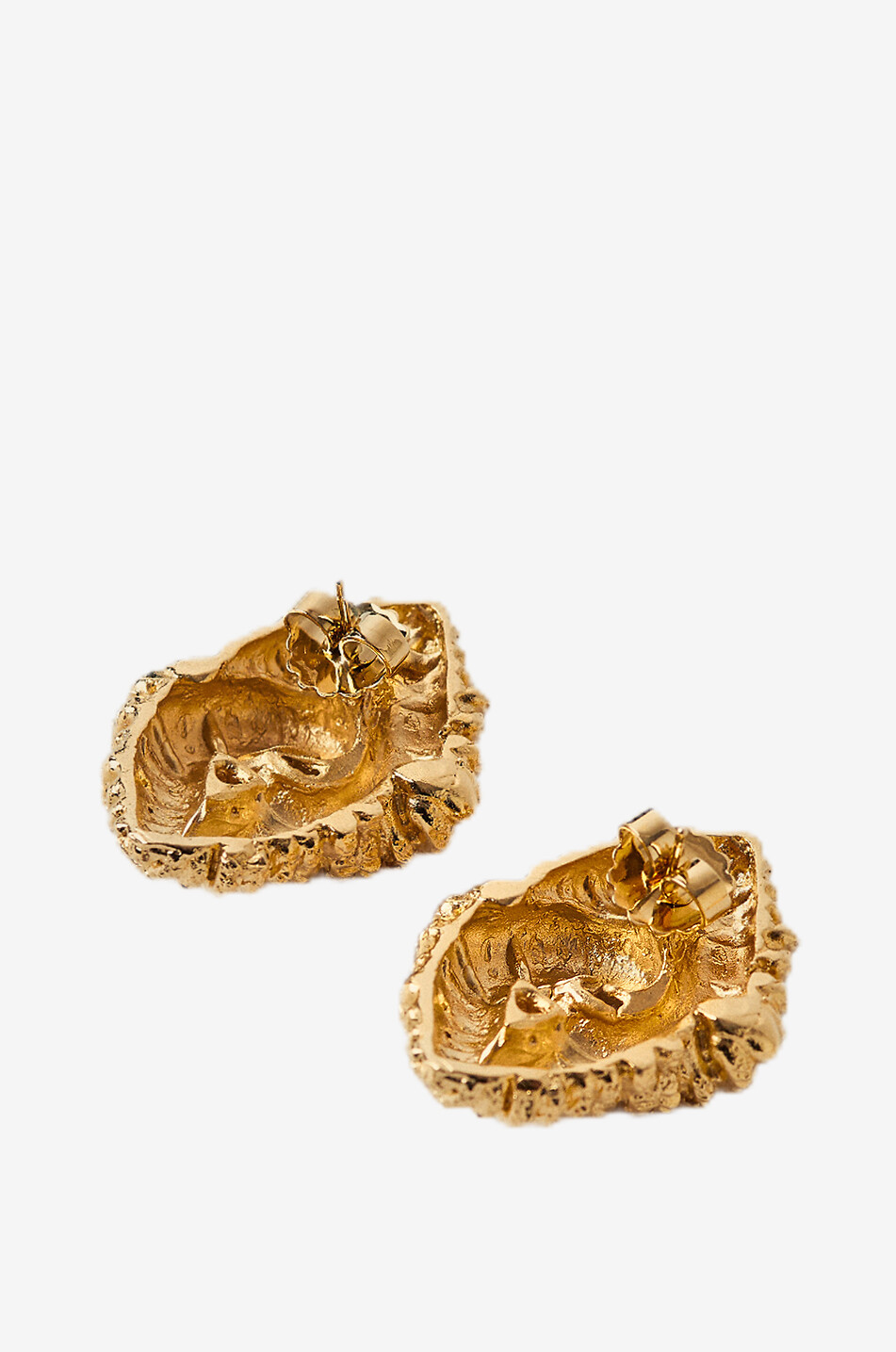 PAOLA SIGHINOLFI Loto gold-tone stud earrings Women GOLDEN 5