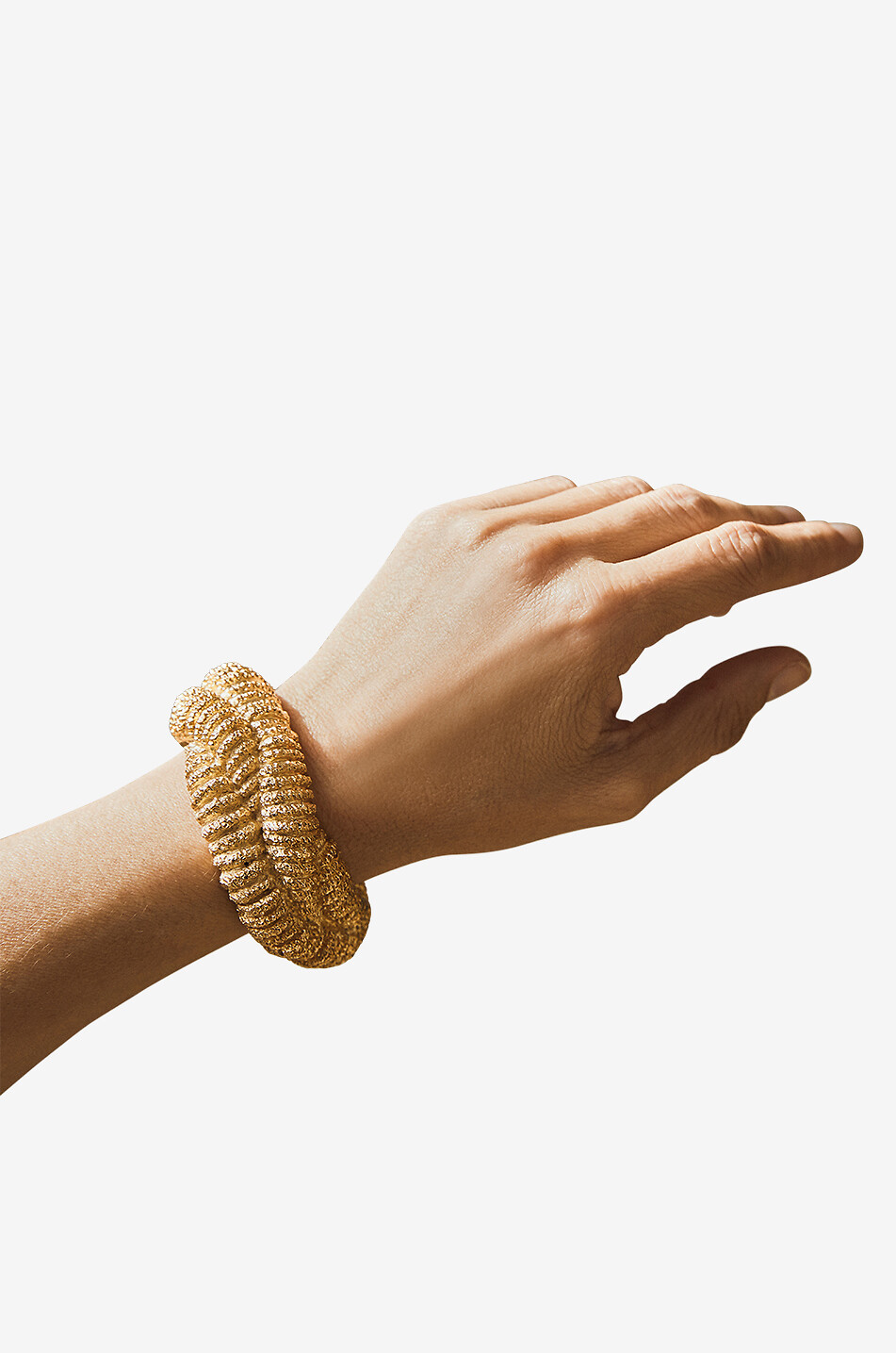 PAOLA SIGHINOLFI Manchette texturée dorée Nomad Femme DORE 3