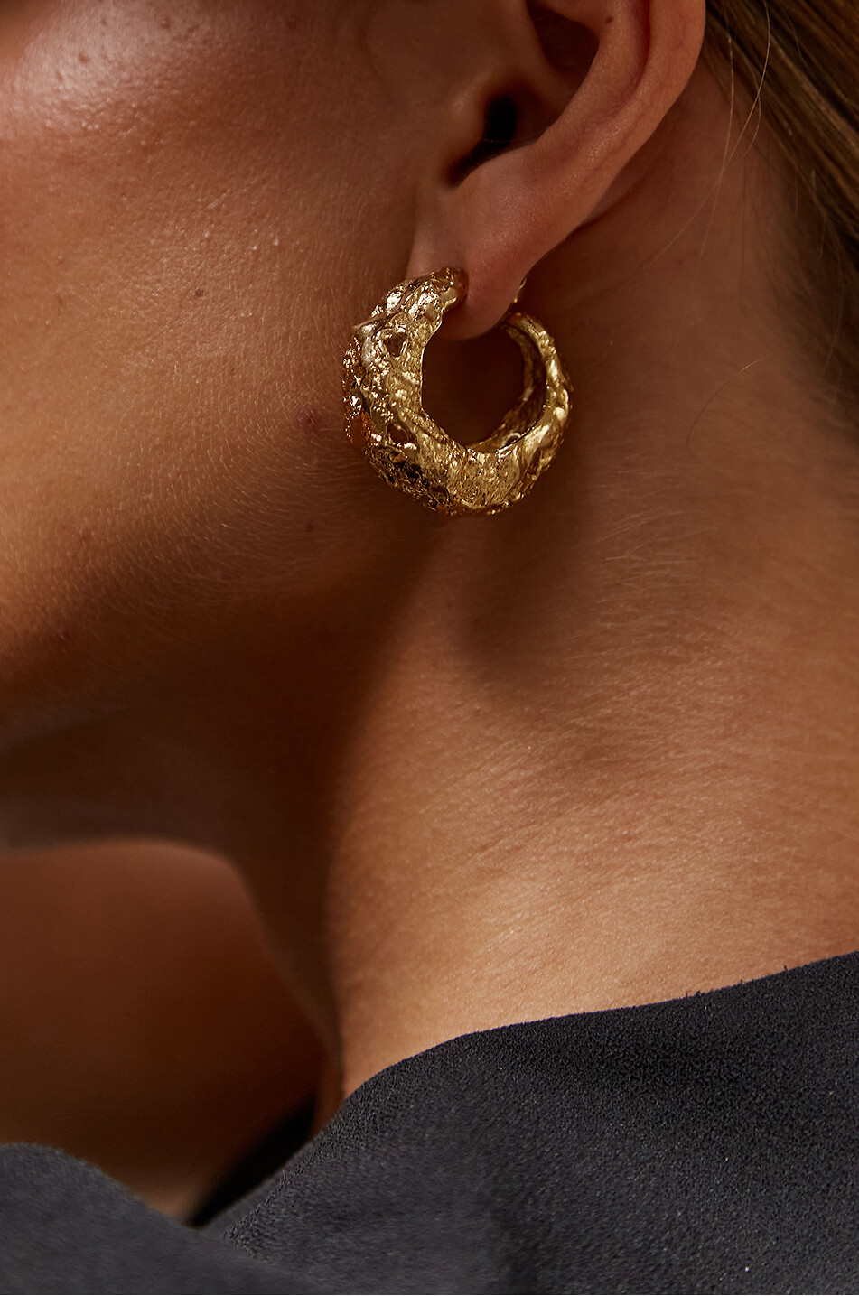 PAOLA SIGHINOLFI Dicke goldene Creolen Galia Damen GOLDEN 3