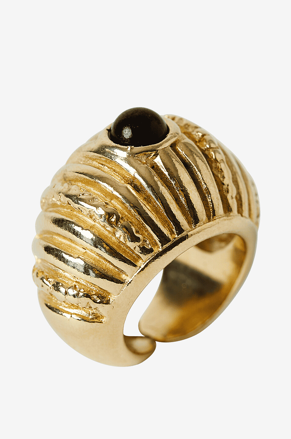 PAOLA SIGHINOLFI Offener goldener Ring mit Onyx Reef Damen GOLDEN 1
