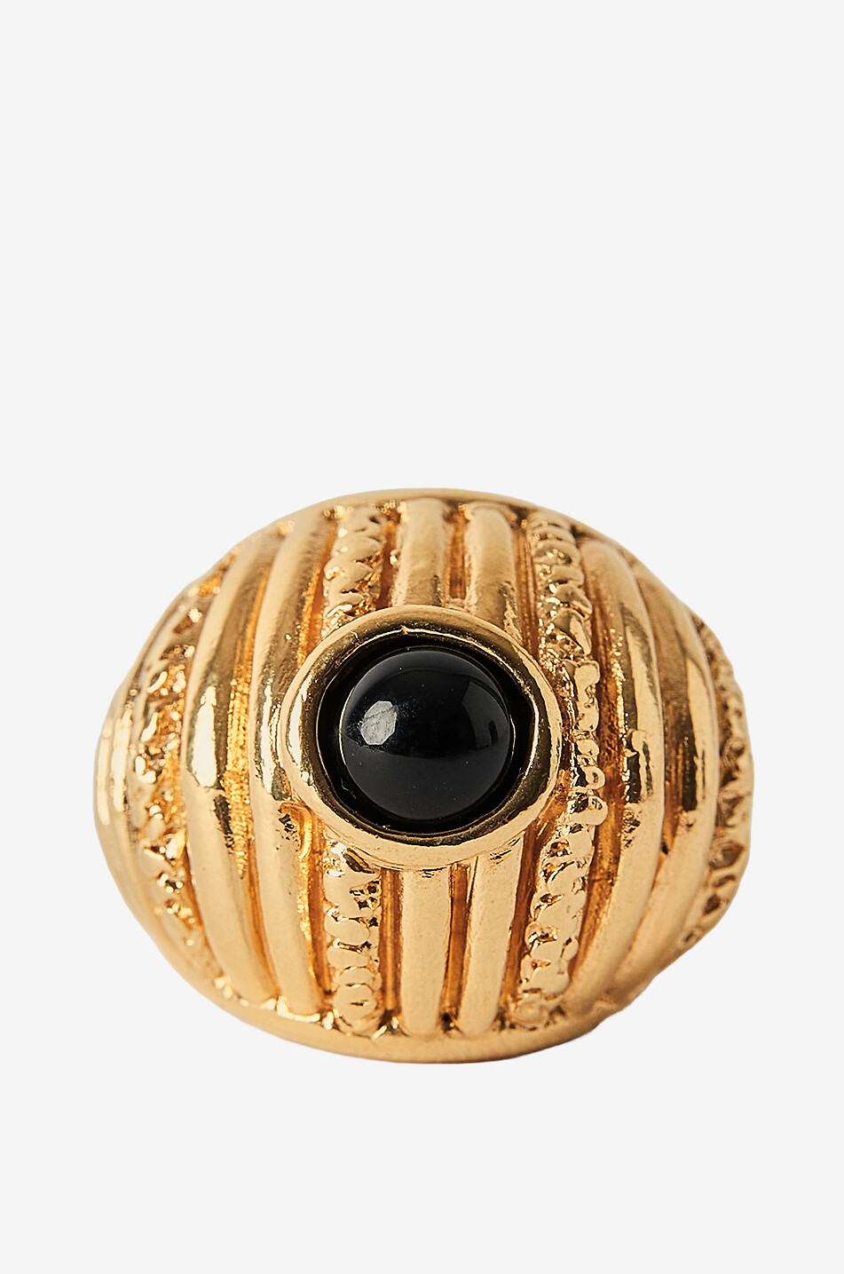 PAOLA SIGHINOLFI Offener goldener Ring mit Onyx Reef Damen GOLDEN 2