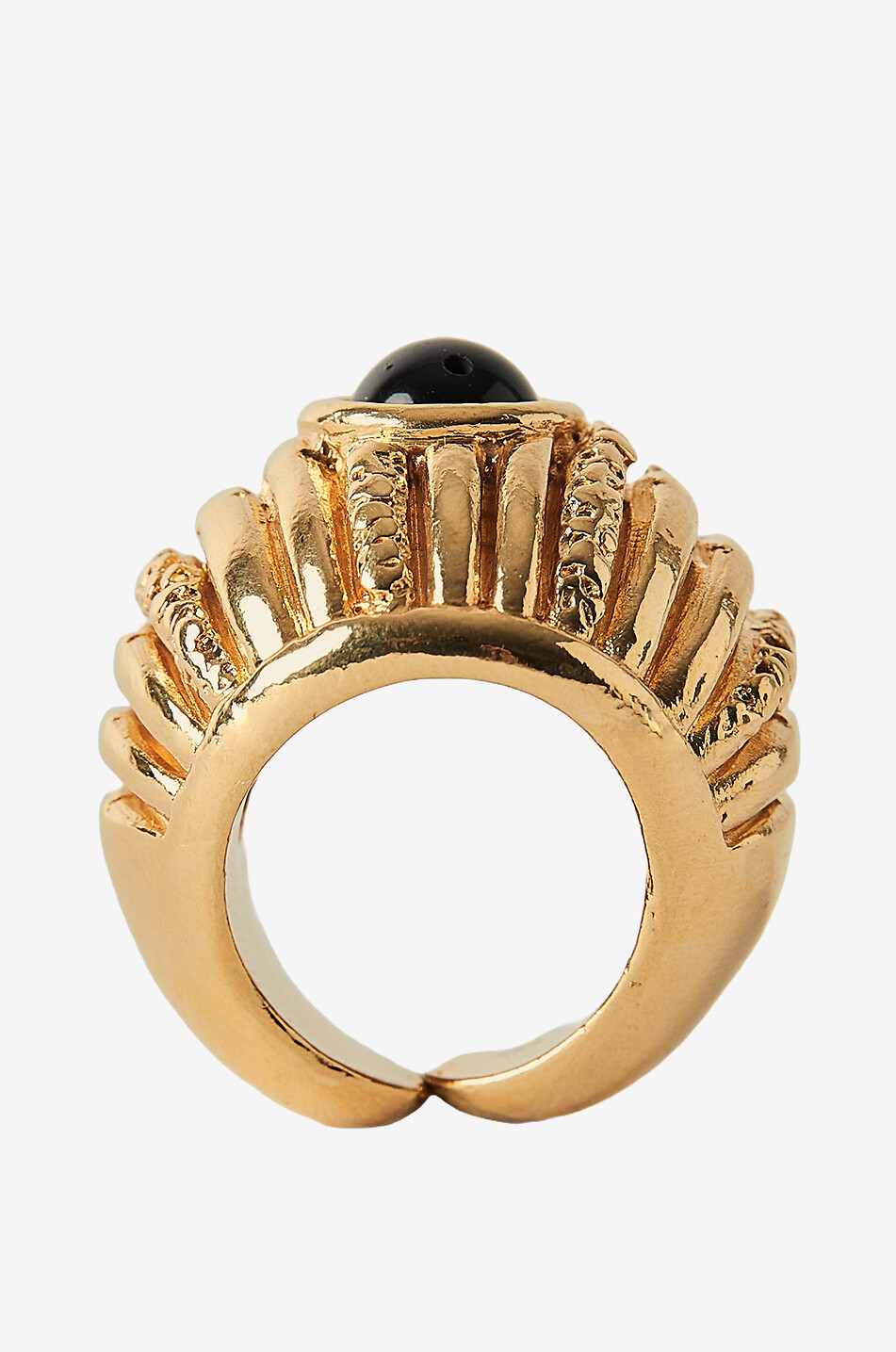 PAOLA SIGHINOLFI Offener goldener Ring mit Onyx Reef Damen GOLDEN 5