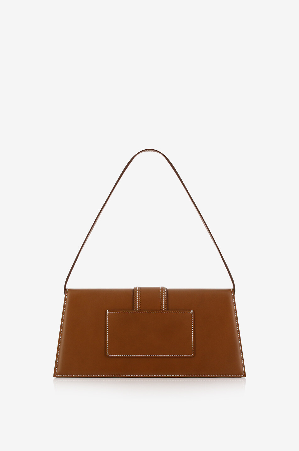 JACQUEMUS Le Bambino Long calfskin leather shoulder bag Women BROWN 3