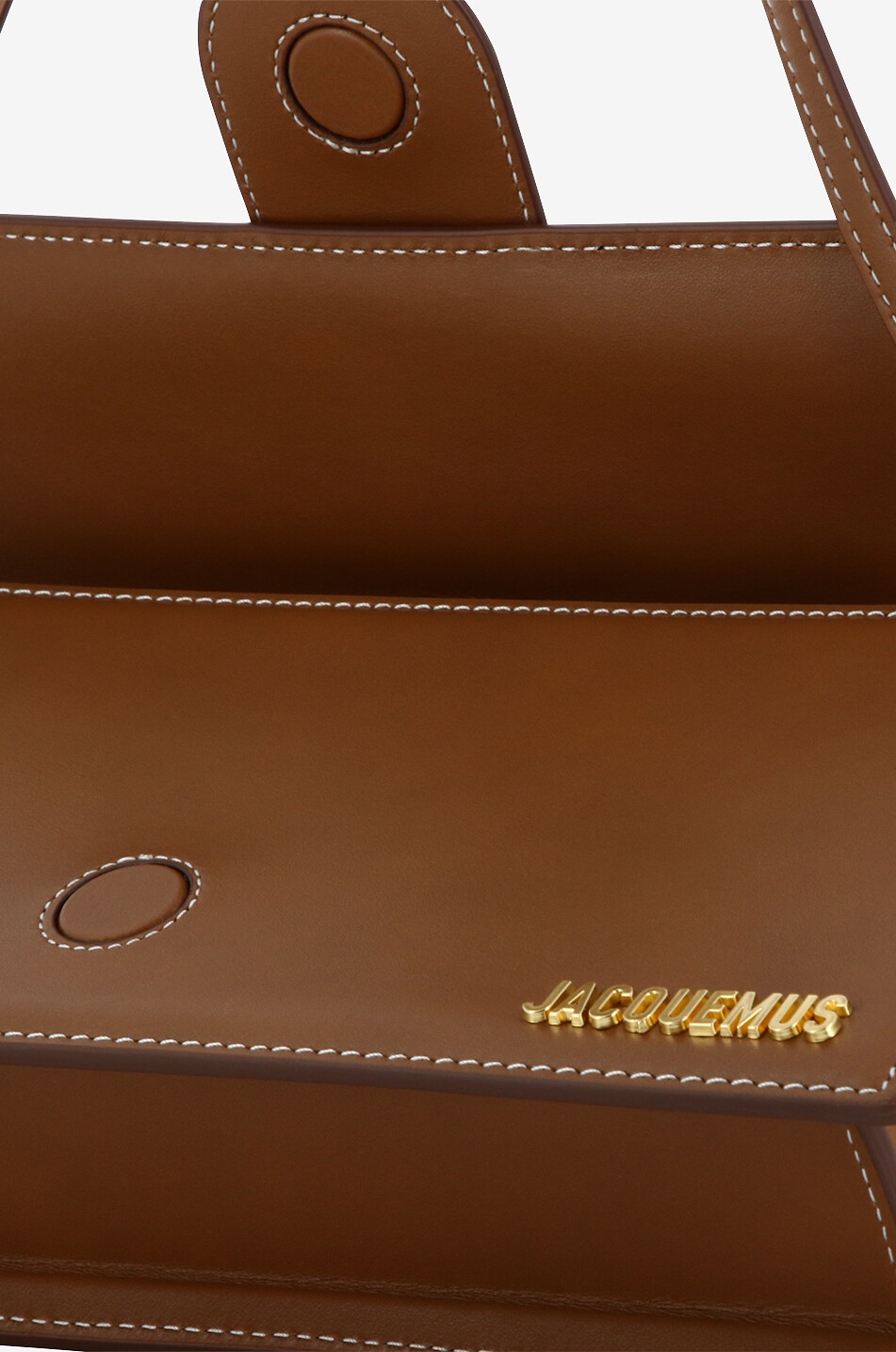 JACQUEMUS Le Bambino Long calfskin leather shoulder bag Women BROWN 5