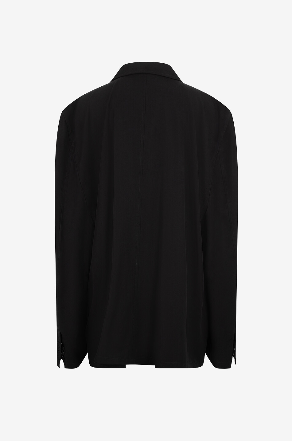 BALENCIAGA Fliessender Oversize-Blazer aus Lyocell Herren SCHWARZ 3
