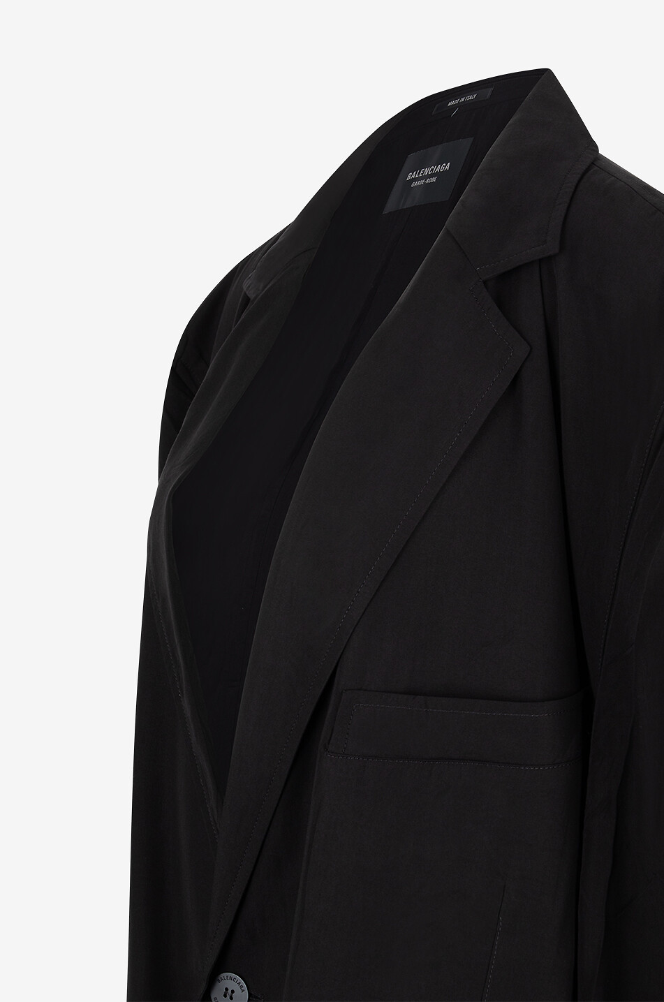 BALENCIAGA Fliessender Oversize-Blazer aus Lyocell Herren SCHWARZ 5