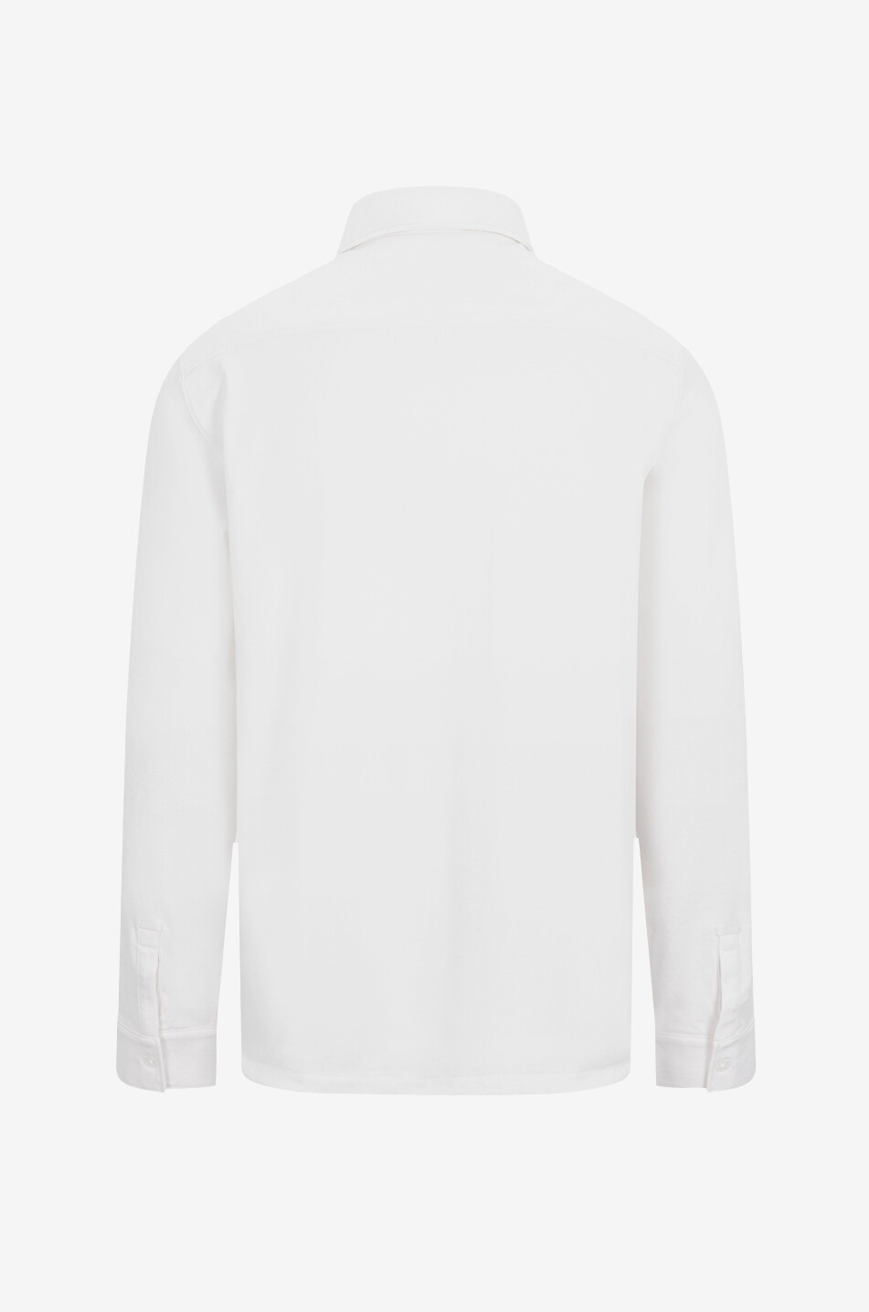 VINCE Chemise à manches longues en jersey suédé Homme BLANC CASSE 2