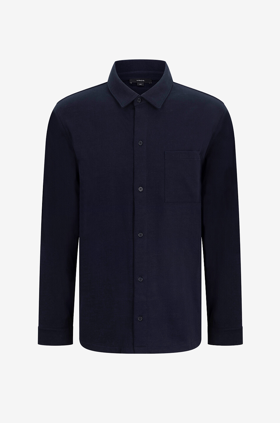 Chemise à manches longues en jersey suédé