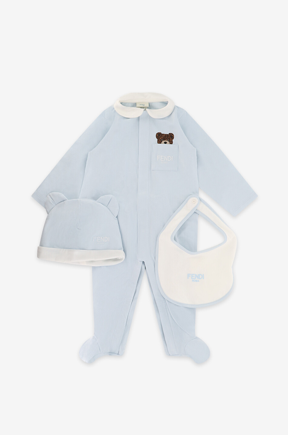 3-teiliges Baby-Geschenkset Fendi Bear