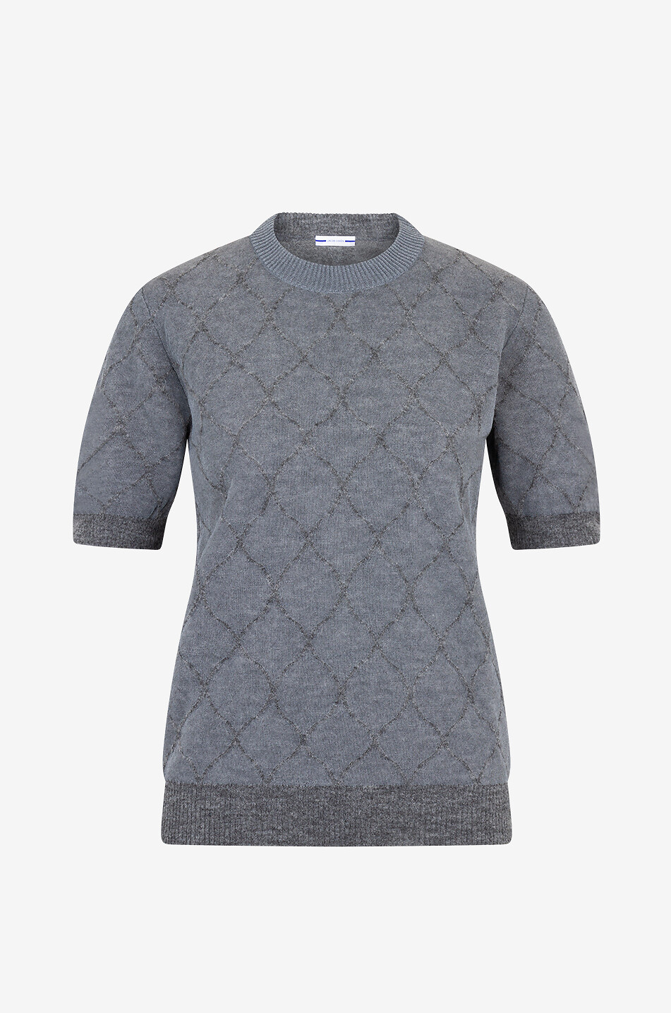 JACOB COHEN Alpaca wool short-sleeved jumper Women DARK GREY 1