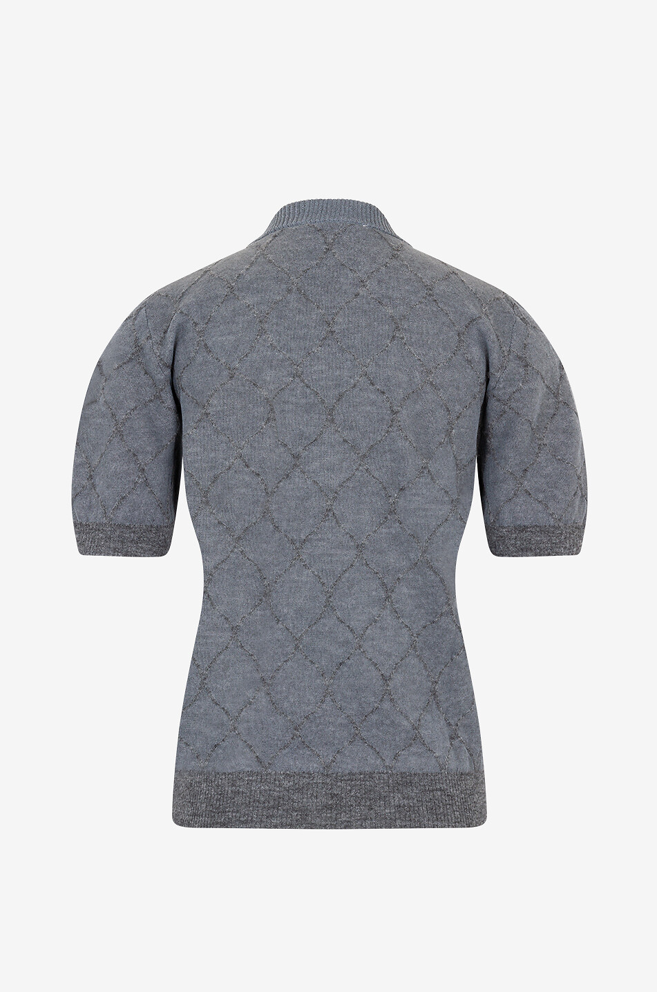 JACOB COHEN Alpaca wool short-sleeved jumper Women DARK GREY 2