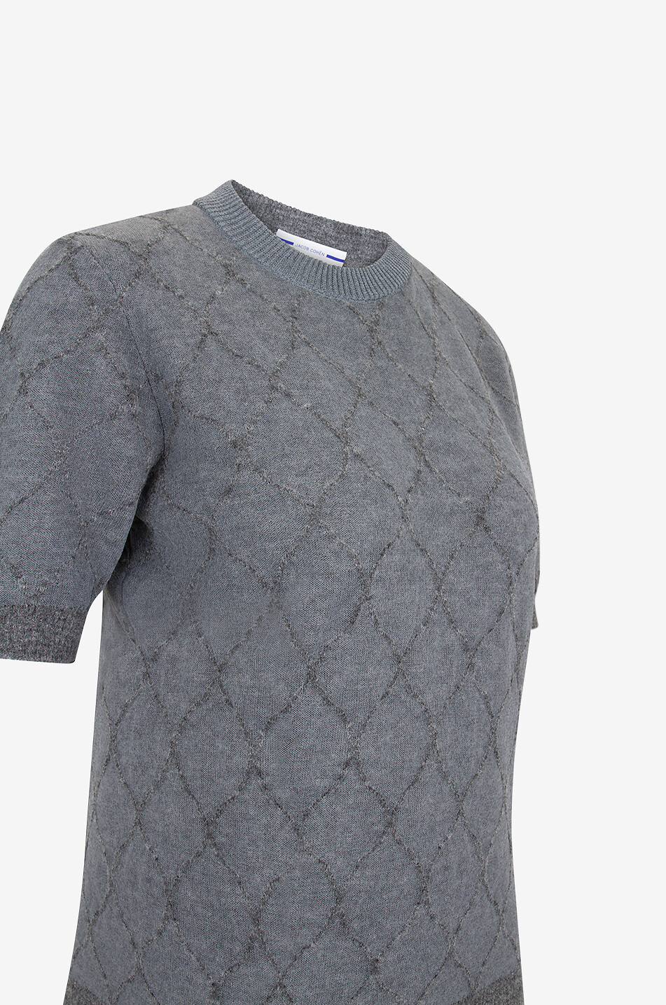 JACOB COHEN Alpaca wool short-sleeved jumper Women DARK GREY 3