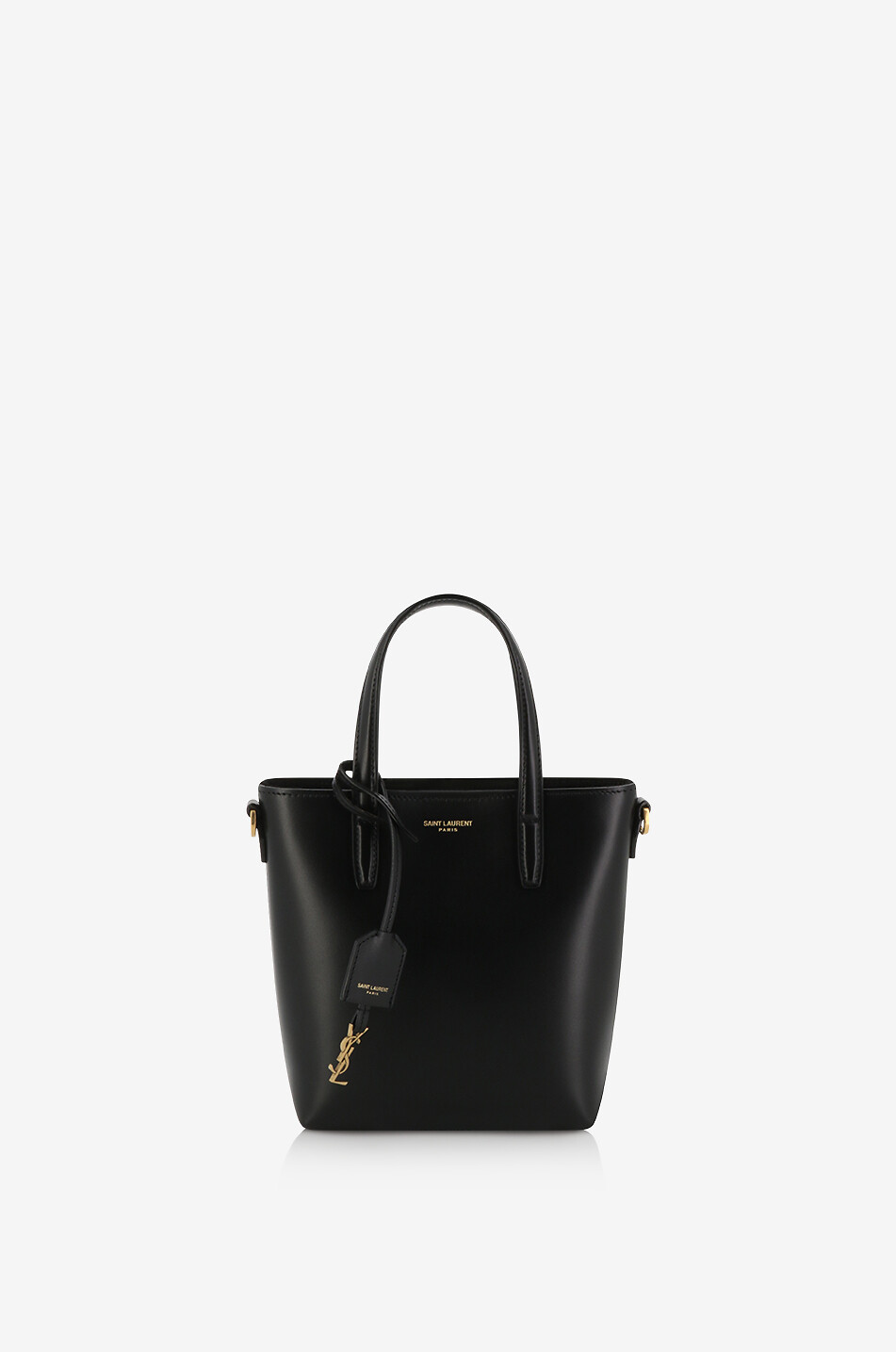 Mini Toy Shopping Saint Laurent box leather mini tote bag