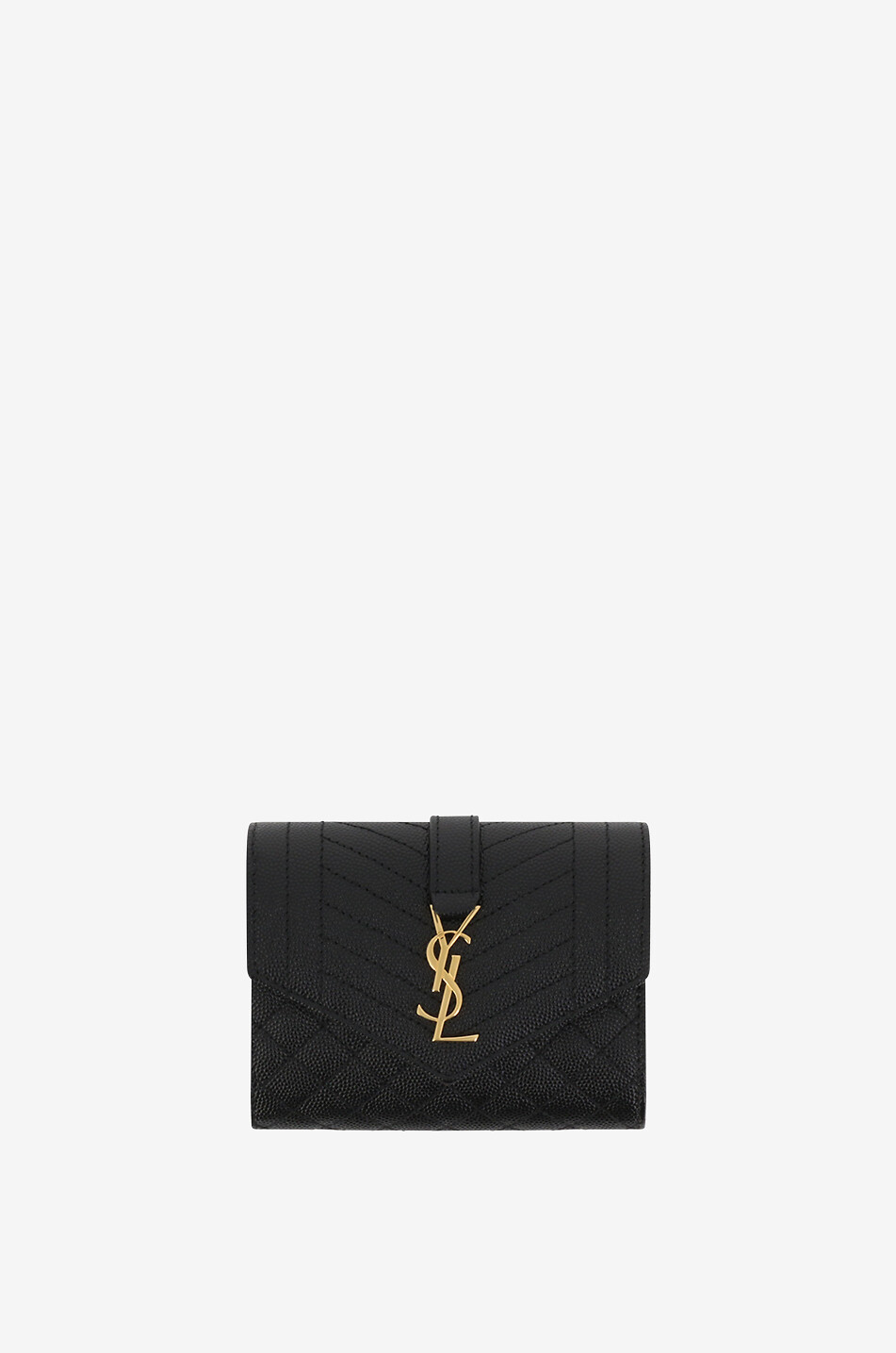 Kleine Brieftasche aus Grain-de-Poudre-Leder Cassandre Mixed Matelassé