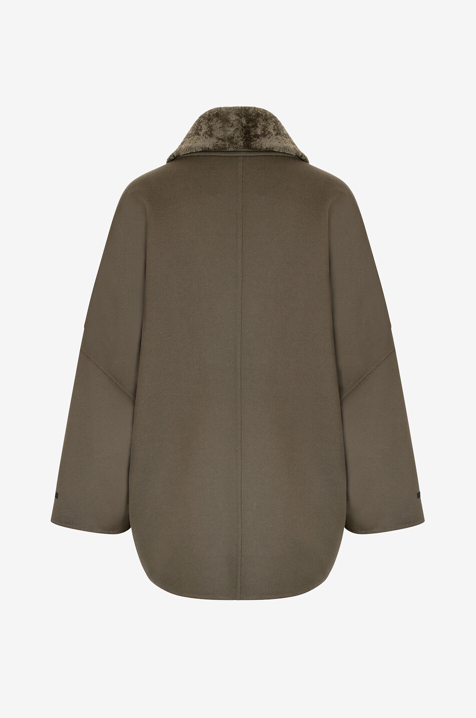 Dreiviertelmantel aus Kaschmir und Schurwolle