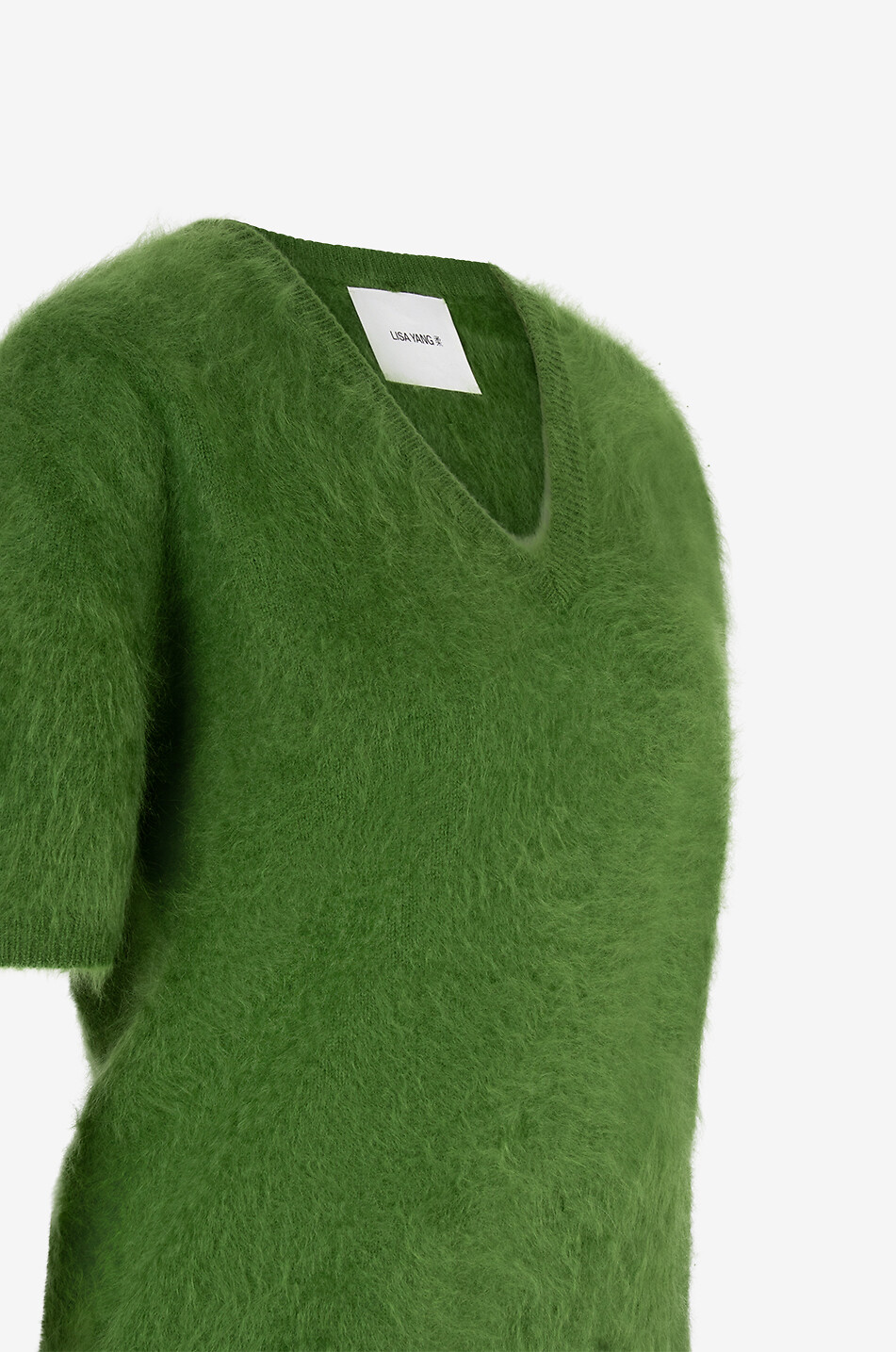 LISA YANG Lovisa cashmere V-neck jumper Women GREEN 3