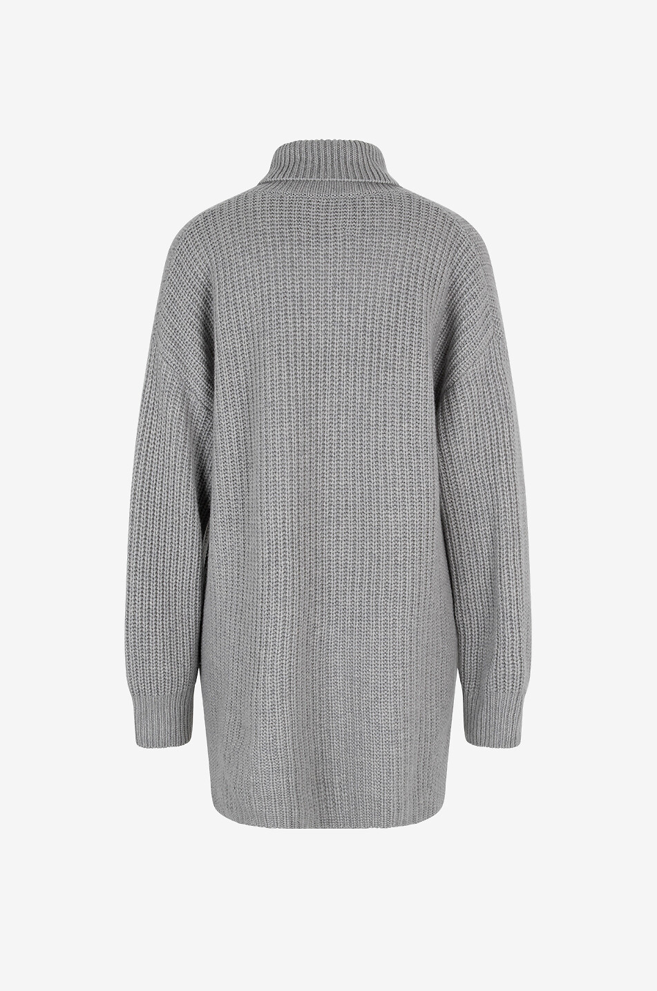 LISA YANG Therese ribbed cashmere funnel neck jumper Women LIGHT GREY 2