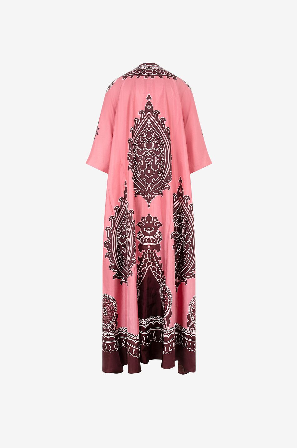 LA DOUBLEJ Muumuu Oltrarno Placée silk twill caftan dress Women PINK 2