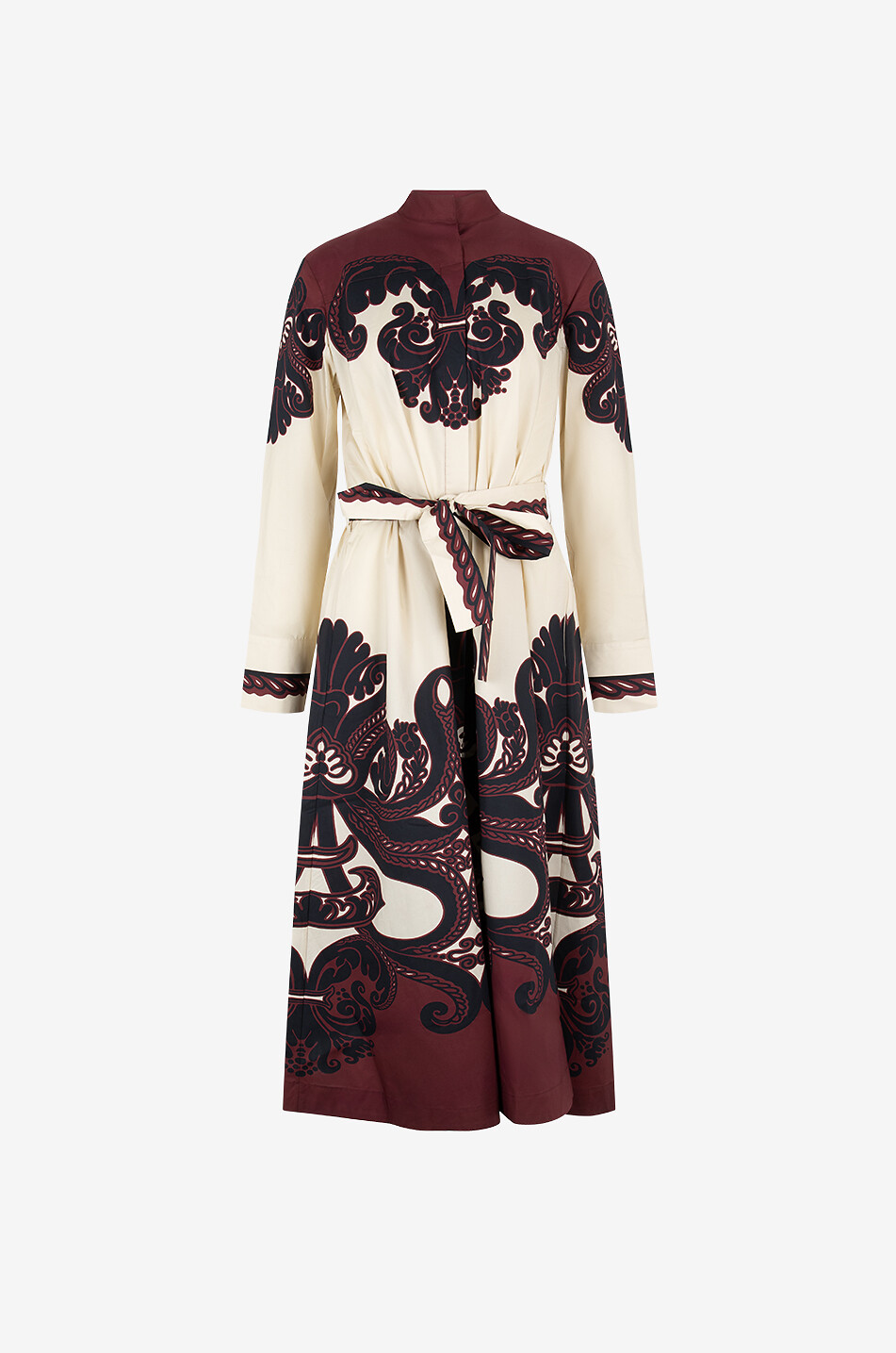 Robe chemise midi évasée en popeline Sundowner Corsini Placé