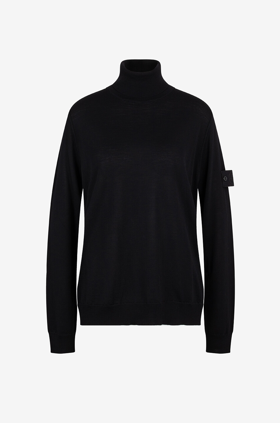 STONE ISLAND 565FC Ghost fine-gauge wool turtleneck jumper Men BLACK 1