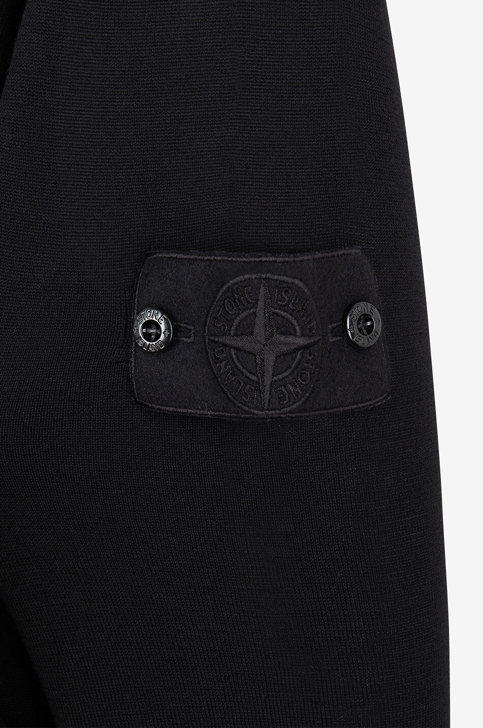 STONE ISLAND Feiner Rollkragenpullover aus Wolle 565FC Ghost Herren SCHWARZ 4