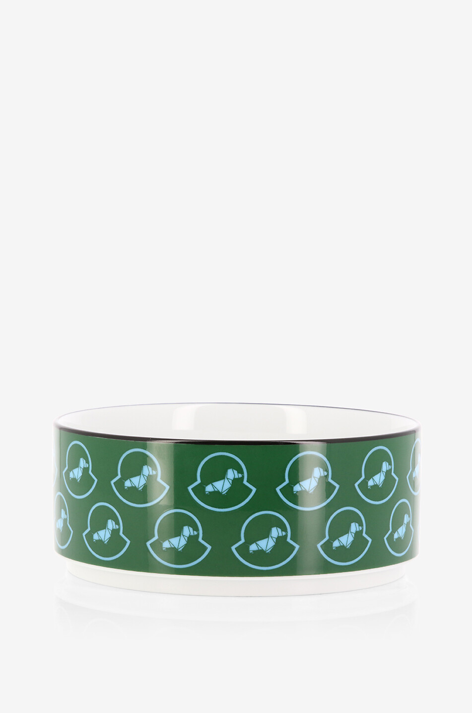 Bol pour chien en porcelaine motif monogrammes