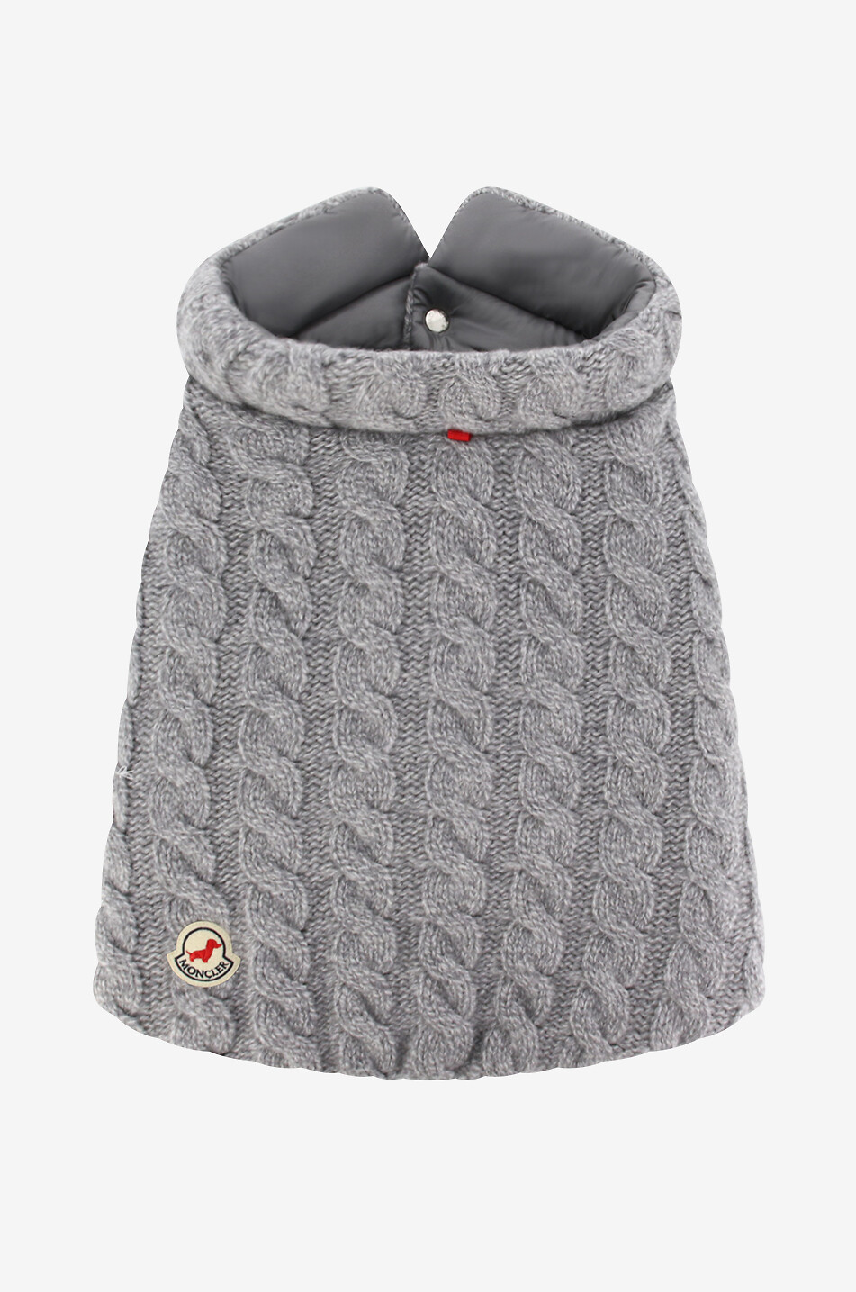 Wendbare Zopfstrick- und Nylon-Weste für Hunde