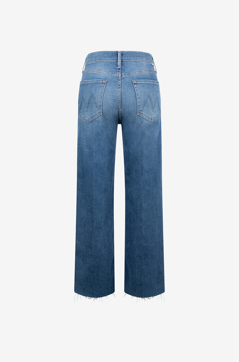 Jean droit en coton The Mid Rise Rambler Zip Ankle Fray