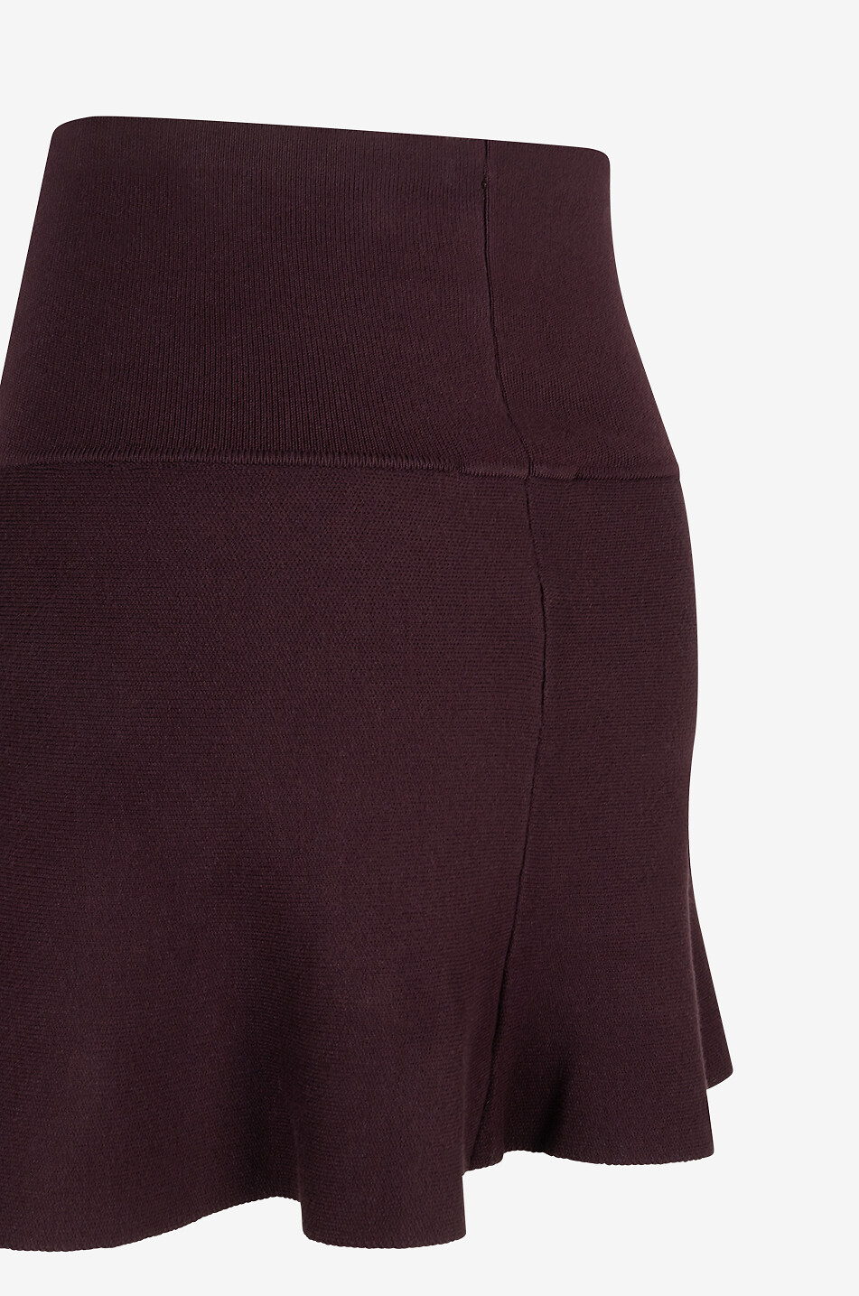 THE FRANKIE SHOP Top sans manches en maille à basque Agathe Femme VIOLET FONCÉ 5