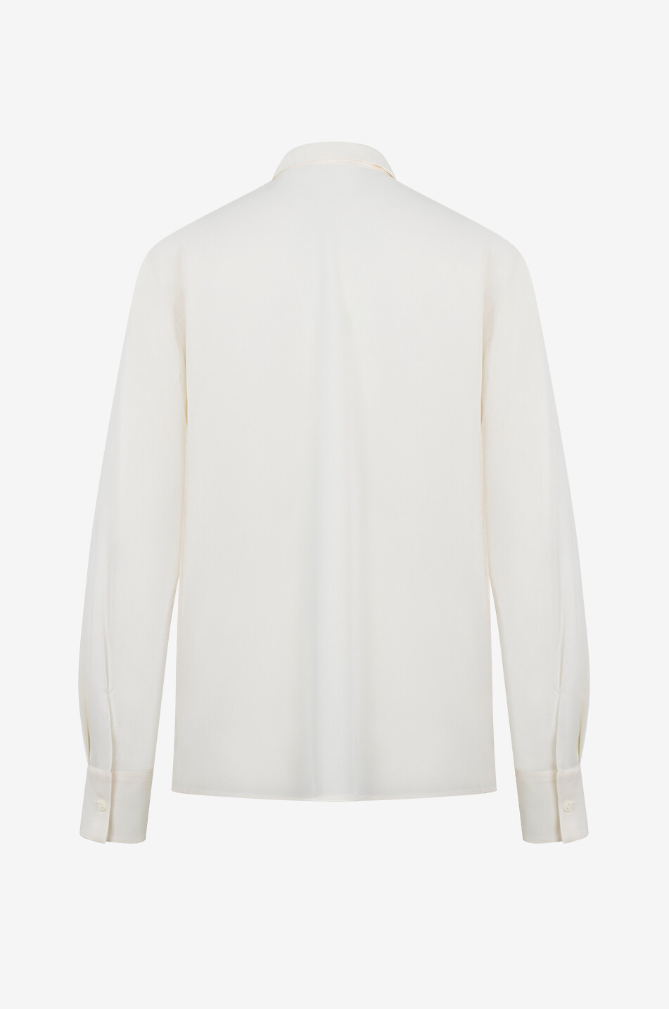 ARTIGIANO Chemise à manches longues en soie Jennifer Femme BLANC CASSE 2