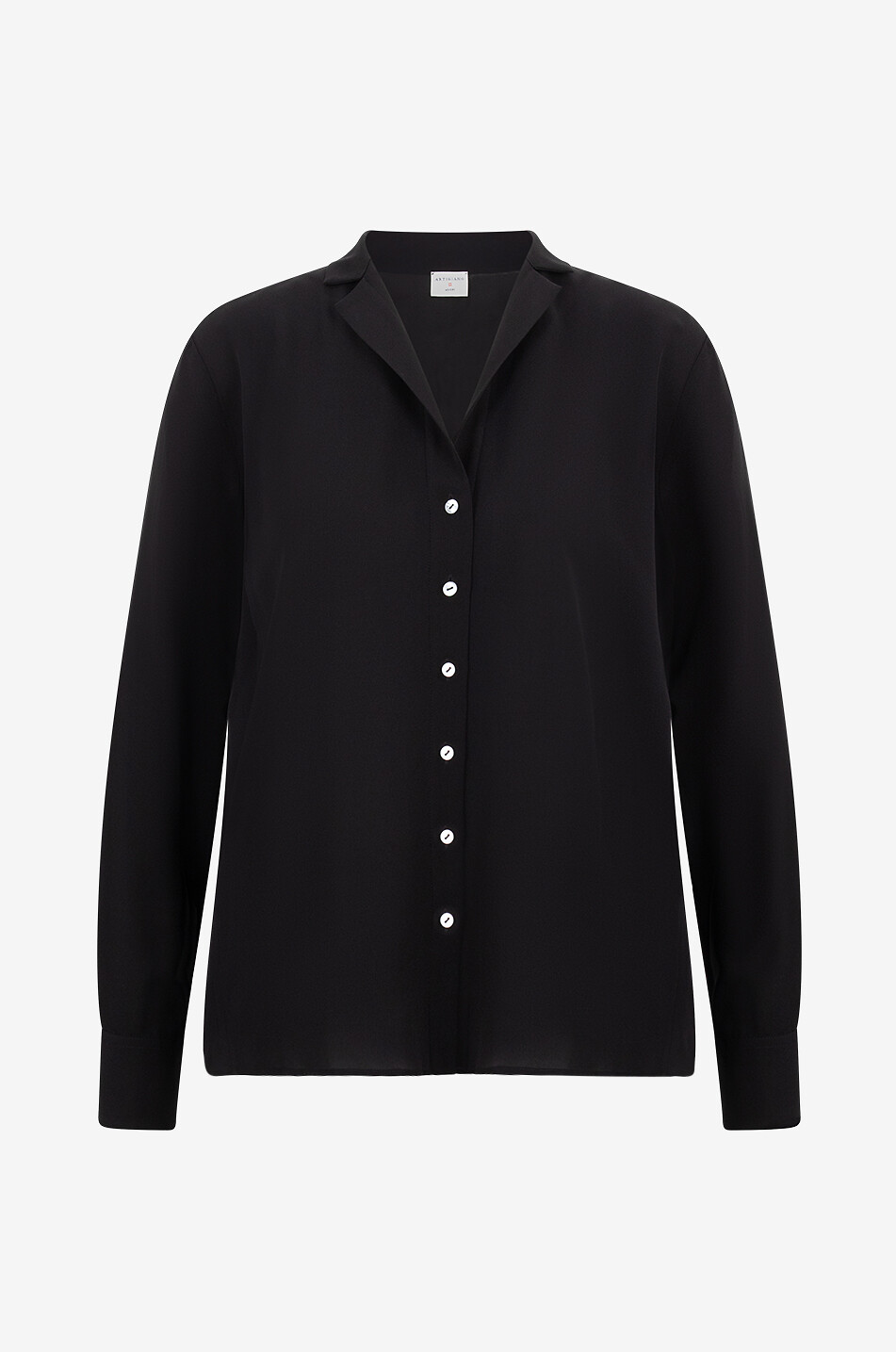 ARTIGIANO Langärmeliges Hemd aus Seide Jennifer Damen SCHWARZ 1