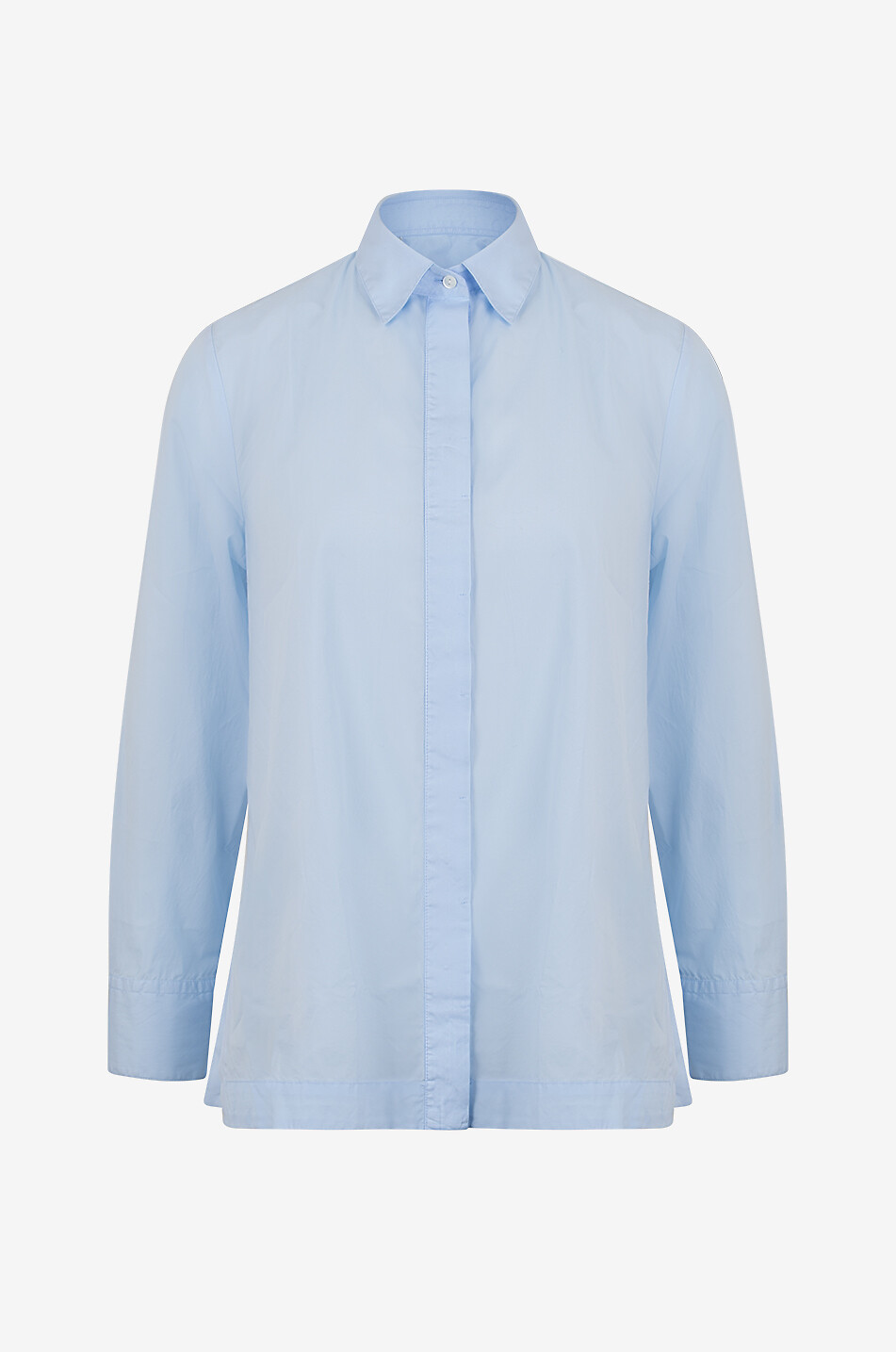 ARTIGIANO Chemise à manches longues en coton Bianca Femme BLEU CLAIR 1