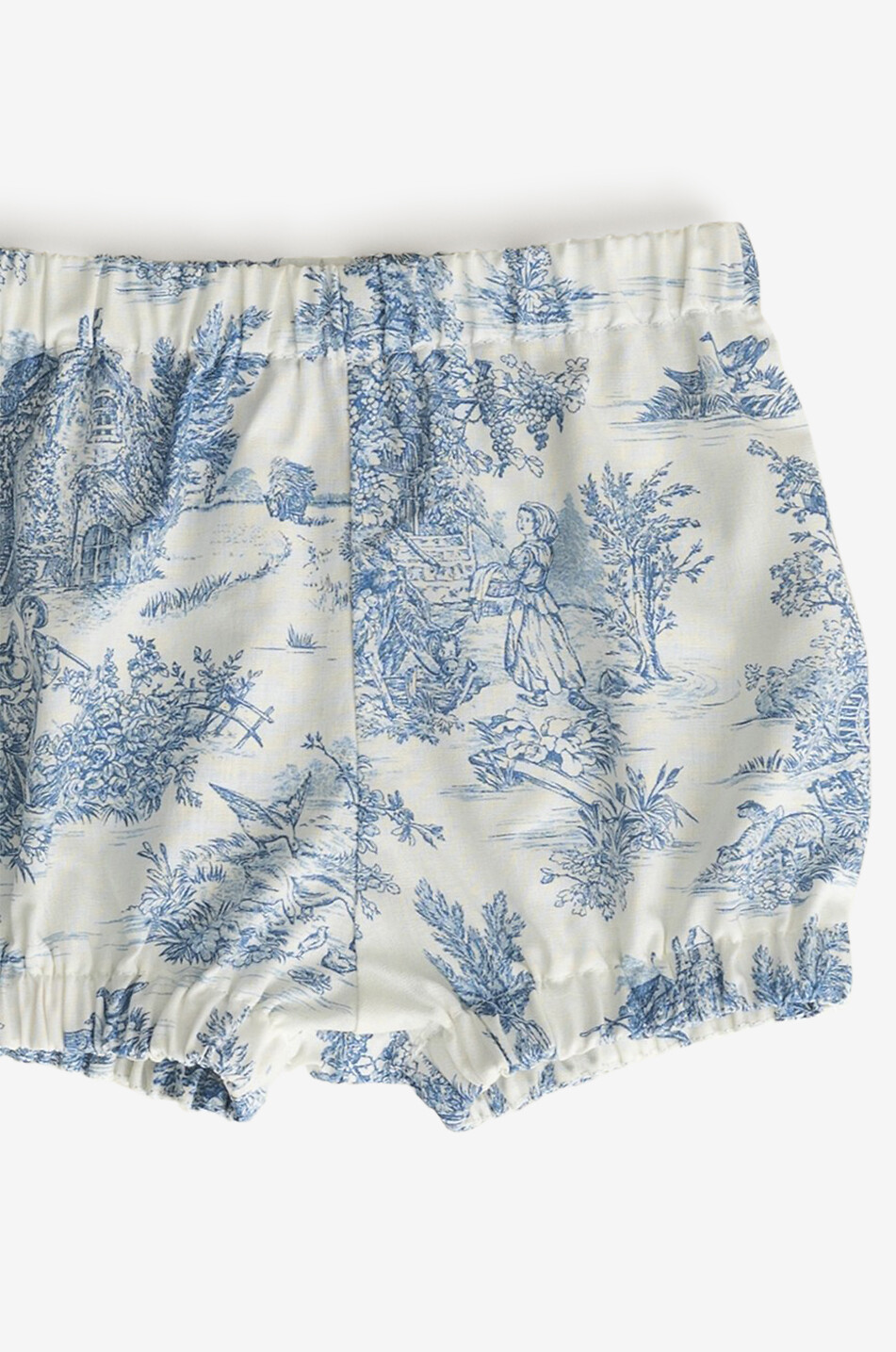 LES SONGES DE CELESTE Bloomer bébé en coton toile de Jouy Céleste Bleu Bébé BLEU 2