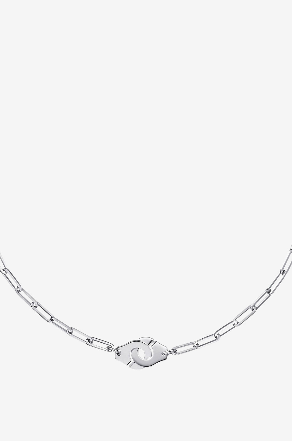 DINH VAN Collier en or blanc Menottes R12 Femme BLANC 1