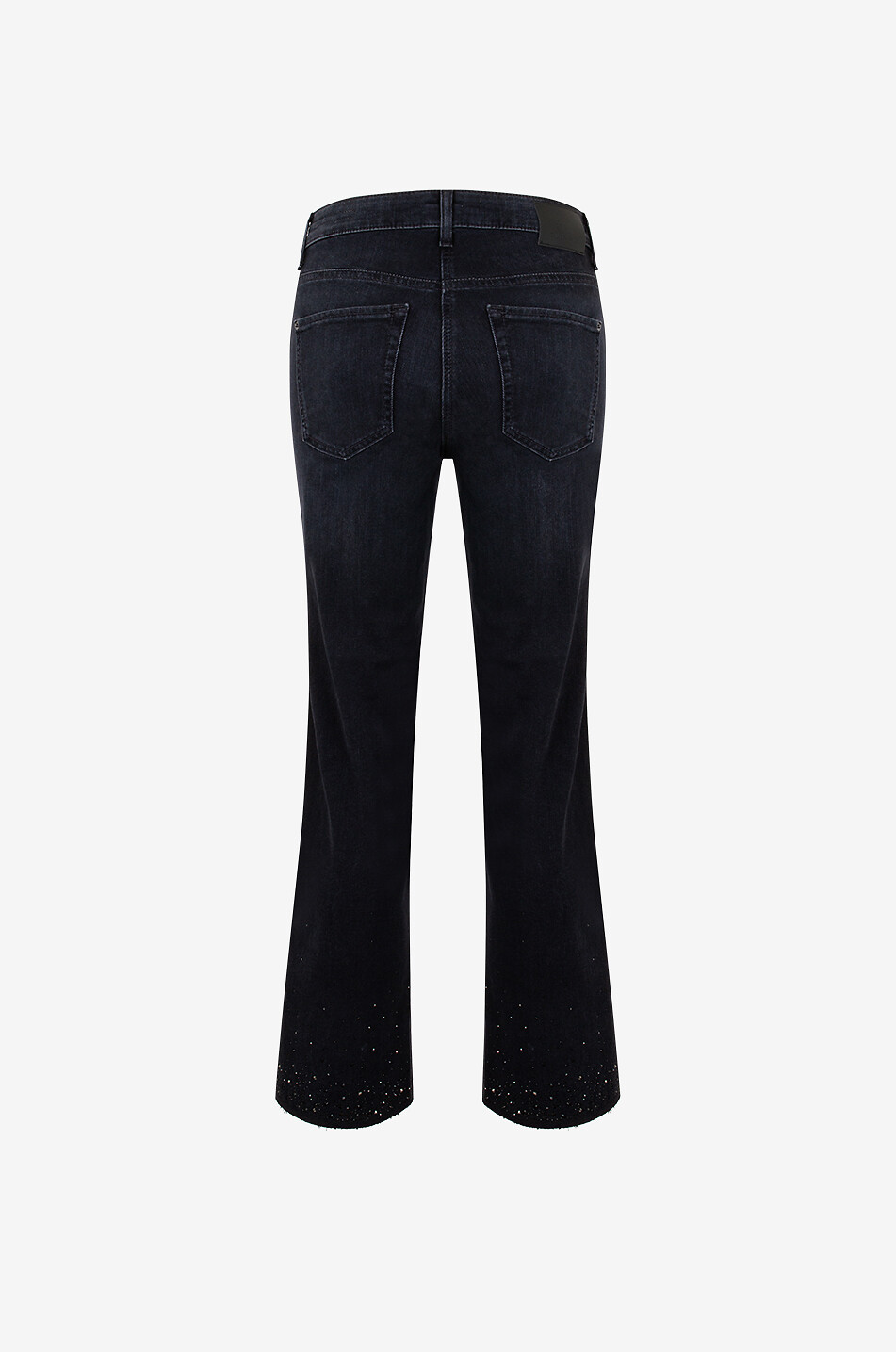 Paris cotton denim and modal straight-leg jeans