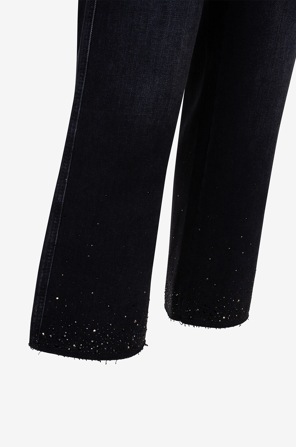 Paris cotton denim and modal straight-leg jeans