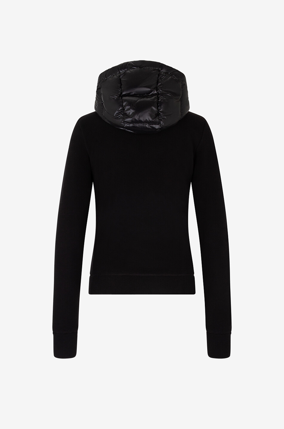 MONCLER GRENOBLE Lightweight fleece and down jacket with hood Women BLACK 2
