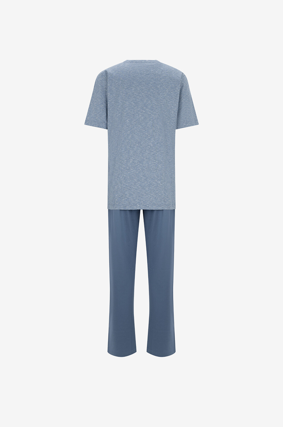 ZIMMERLI Pyjama long à manches courtes en coton Filodiscozia Homme BLEU CLAIR 2