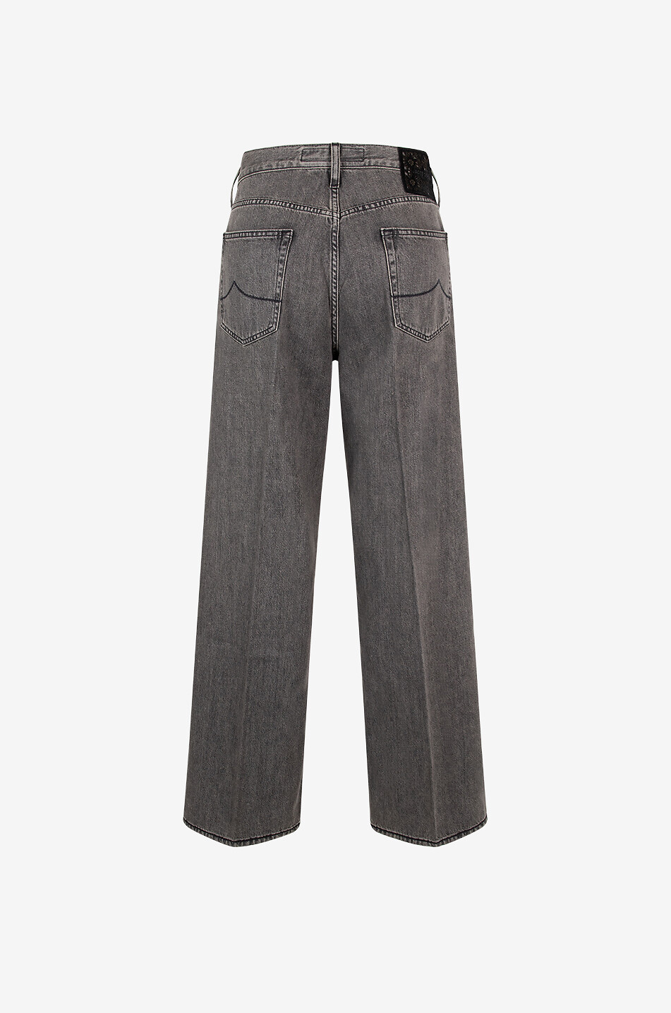 JACOB COHEN Jean large en lyocell et coton Grace Femme GRIS FONCÉ 2