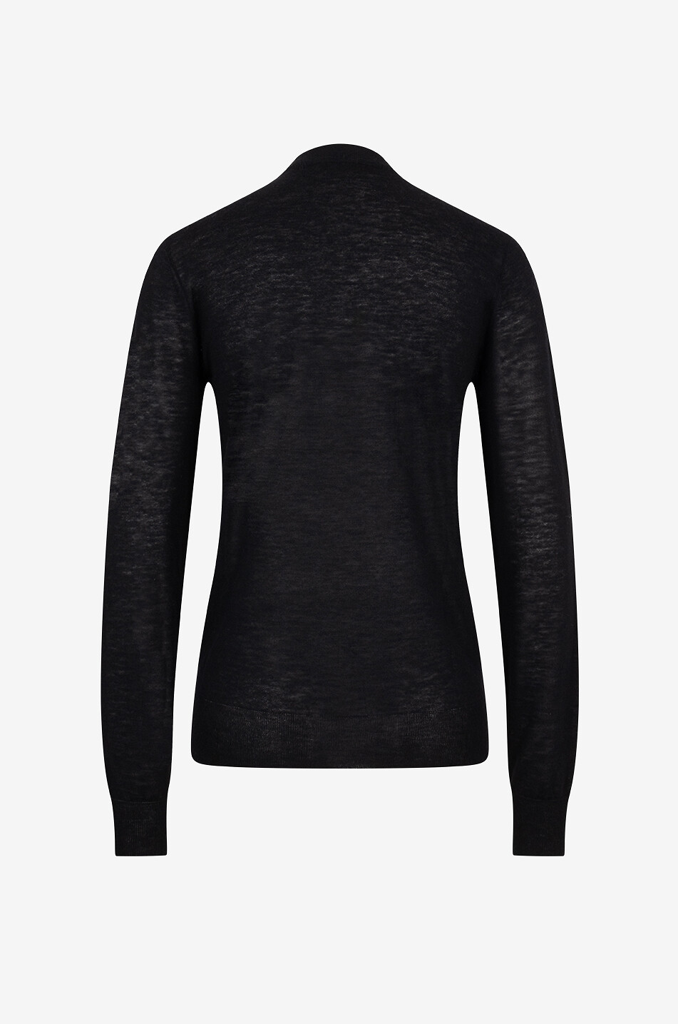 JOSEPH Pull fin ajusté à col rond en cachemire Femme NOIR 2