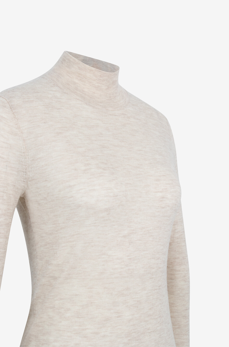 JOSEPH Pullover mit Stehkragen aus Kaschmir Damen Hellbeige 3