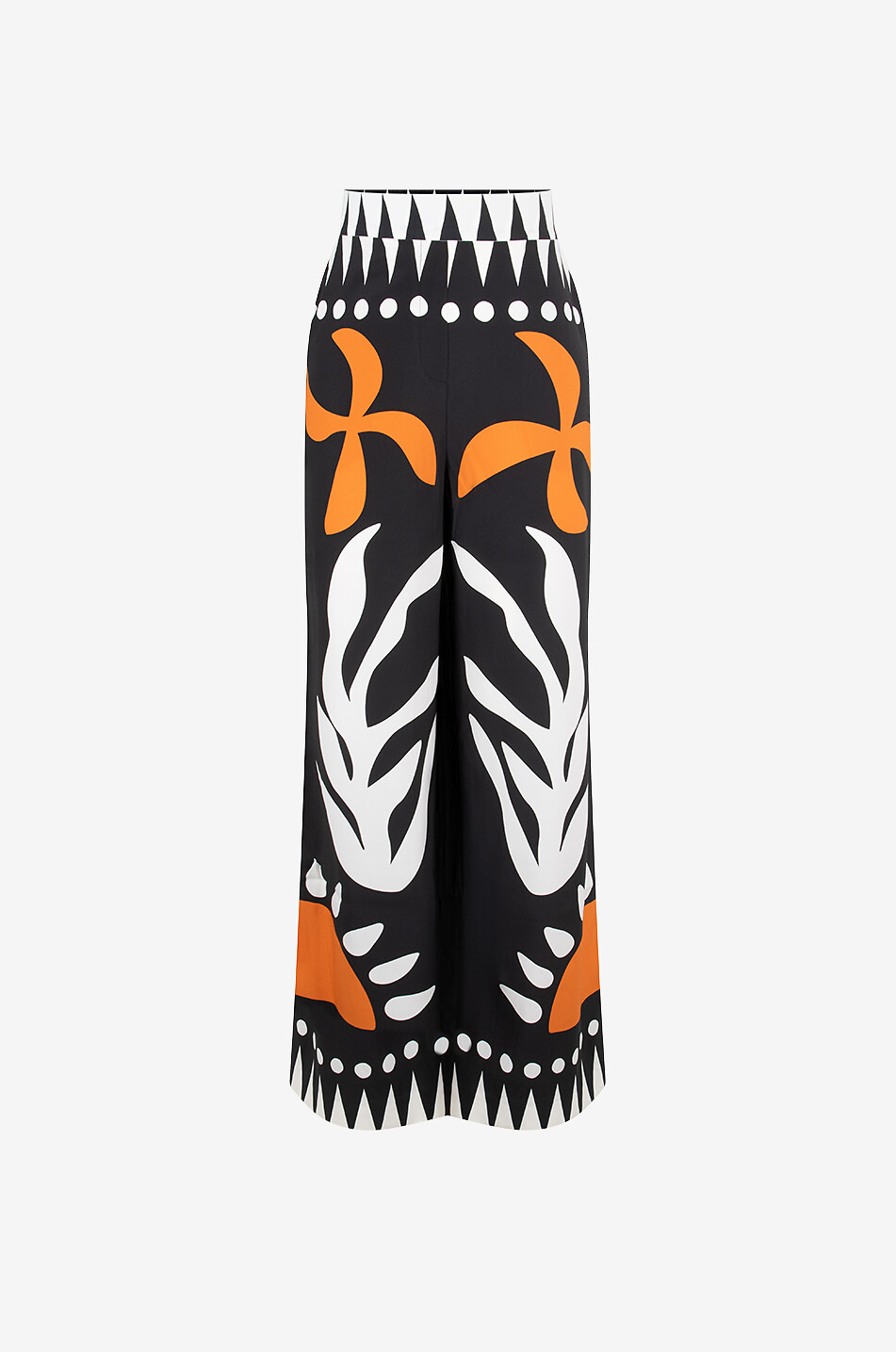 Pantalon large en soie Black Sand Jaffa